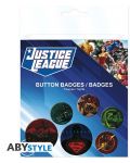 Комплект значки ABYstyle DC Comics: Justice League - Logos - 8t