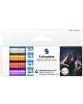 Комплект металически маркери Schneider Paint-It - 010, 0.8 mm, 4 цвята - 2t