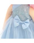 Комплект дрехи за кукла Orange Toys Sweet Sisters - Синя сатенена рокля - 3t