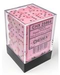 Комплект зарове Chessex Opaque Pastel - Pink/black, 36 броя - 1t