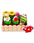 Комплект дървени играчки Lelin - Цветя за засаждане - 1t