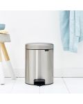 Кош за отпадъци Brabantia - NewIcon, 5 l, Matt Steel Fingerprint Proof - 8t