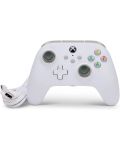 Контролер PowerA - PC/Xbox One/Series X/S, жичен, White - 7t
