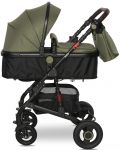Комбинирана детска количка Lorelli - Alba, Premium, Loden Green - 3t