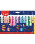 Комплект флумастери Maped Color Peps - Pixel Party, 24 цвята - 1t