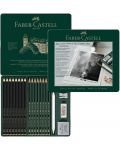 Комплект графитни моливи Faber-Castell Pitt & Castell 9000 - 20 броя - 3t