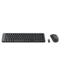 Комплект мишка и клавиатура Logitech - MK220, безжични, черен - 3t