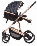 Комбинирана бебешка количка Chipolino - Енигма, Абанос - 8t