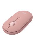 Комплект клавиатура и мишка Logitech - Pebble 2, безжичен, Tonal Rose - 4t
