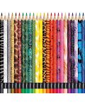 Комплект цветни моливи Maped Color Peps - Animals, 24 цвята - 2t
