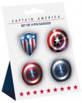 Комплект значки Half Moon Bay Marvel: Avengers - Captain America (Shield) - 1t