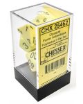 Комплект зарове Chessex Opaque Pastel - Yellow/black Polyhedral (7 бр.) - 1t