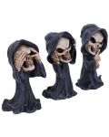 Комплект статуетки Nemesis Now Adult: Humor - Three Wise Reapers, 11 cm - 4t