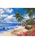 Комплект за рисуване по номера Ideyka - Тропически остров, 40 х 50 cm - 1t