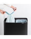 Кош за отпадъци Brabantia - Bo Touch Hi, 2 x 30 l, Matt Black - 5t