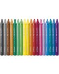 Комплект восъчни пастели Maped Color Peps, 18 цвята - 2t