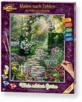 Комплект за рисуване по номера Schipper - Красива градина - 1t