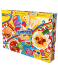 Комплект с моделин Play-Toys - Направи си бургер и паста - 1t