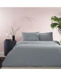 Комплект за спалня TAC - Basic Bieli, 100% памук ранфорс, антрацит - 1t