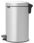 Кош за отпадъци Brabantia - NewIcon, 12 l, Metallic Grey - 2t