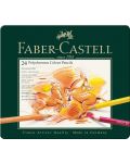 Комплект цветни моливи Faber-Castell Polychromos - 24 цвята - 1t