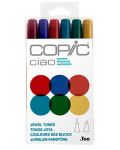 Комплект маркери Too Copic Ciao - Бижу тонове, 6 цвята - 1t