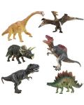 Комплект фигури Kruzzel - Динозаври, 6 броя - 1t