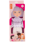 Комплект дрехи за кукла Orange Toys Sweet Sisters - Лилав пуловер - 1t