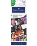 Комплект маркери Faber-Castell Goldfaber Sketch - Graphic, 6 цвята - 1t