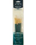 Комплект четки за рисуване Winsor & Newton - Синтетика, 6 броя - 1t