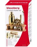 Комплект за коктейли Klausberg - KB 7583, 17 части, златист - 3t
