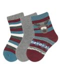 Комплект детски къси чорапи Sterntaler - Еленче, 17/18 размер, 6-12 месеца, 3 чифта - 1t