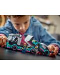 Конструктор LEGO City - Състезателна кола и камион за превоз на автомобили (60406) - 9t