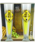 Комплект от 2 чаши за бира Cerve - Save water, 380 ml - 2t