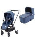 Комбинирана бебешка количка 2 в 1 Recaro - Duo Sadena Prime, Sky Blue  - 1t