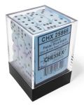 Комплект зарове Chessex Opaque Pastel - Blue/black, 36 броя - 1t