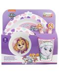 Комплект за хранене Stor - Micro, Paw Patrol Girl Sketch Essence, 5 части - 2t