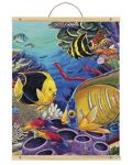 Комплект за рисуване с акрилни бои върху платно Royal - Коралов риф, 31 х 41 cm - 1t
