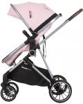 Комбинирана бебешка количка Chipolino - Аура, фламинго - 5t