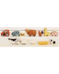 Комплект дървени фигурки Tender Leaf Toys - Животните от фермата в поставка - 3t