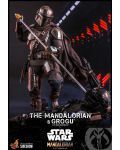 Комплект екшън фигури Hot Toys Television: The Mandalorian - Mandalorian and Grogu, 30 cm - 3t