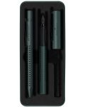 Комплект химикалка и писалка Faber-Castell Grip 2011 - Тъмнозелен - 1t