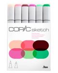 Комплект маркери Too Copic Sketch - Флорални 1, 6 цвята - 1t