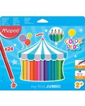 Комплект моливи Maped Color Peps - My First Jumbo, 24 цвята - 1t