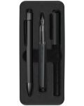Комплект химикалка и писалка Faber-Castell Hexo - Черен мат - 1t