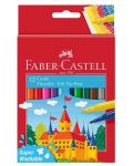 Комплект флумастери Faber-Castell Castle - 12 цвята - 1t