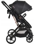 Комбинирана бебешка количка Moni - Raffaello, черна - 3t