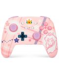 Контролер PowerA - Enhanced Wireless, Princess Peach Plaid (Nintendo Switch) - 1t