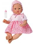 Кукла Asi - Бебе Коке, с розова рокличка на цветя - 1t