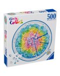 Кръгъл пъзел Ravensburger от 500 части - Торта дъга - 1t